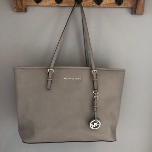 Gorgeous Michael Kors grey Jet Set Travel Tote